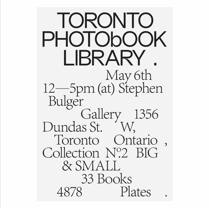 Toronto Photobook Library 3