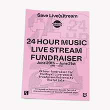 Outhouse Sounds live stream fundraiser poster