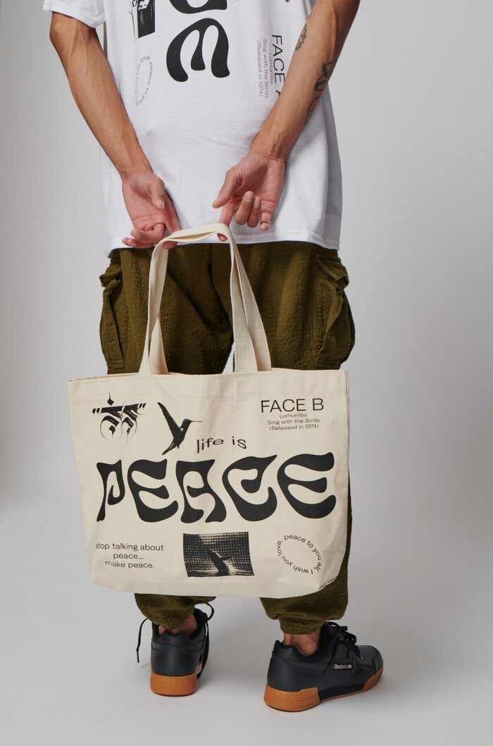 “Peace, Love” Lumumba streetwear collection 1