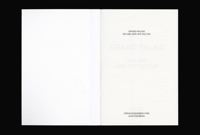 Grand Palais A–Z. Ein ABC der Off Kultur 2