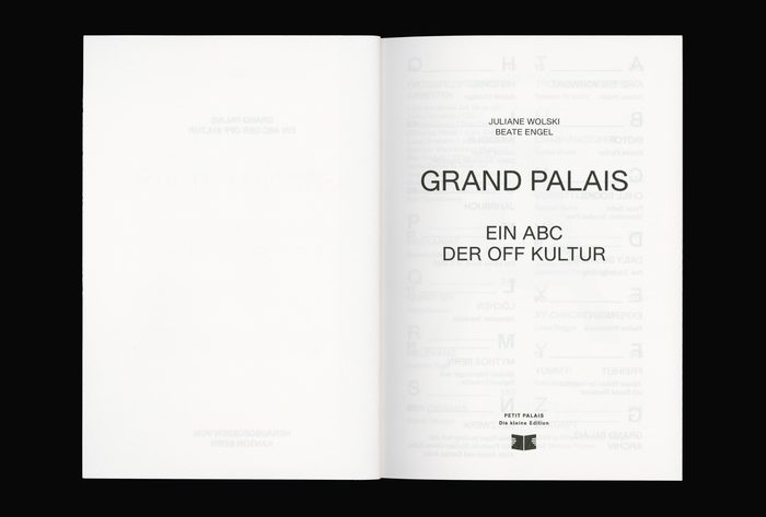 Grand Palais A–Z. Ein ABC der Off Kultur 3