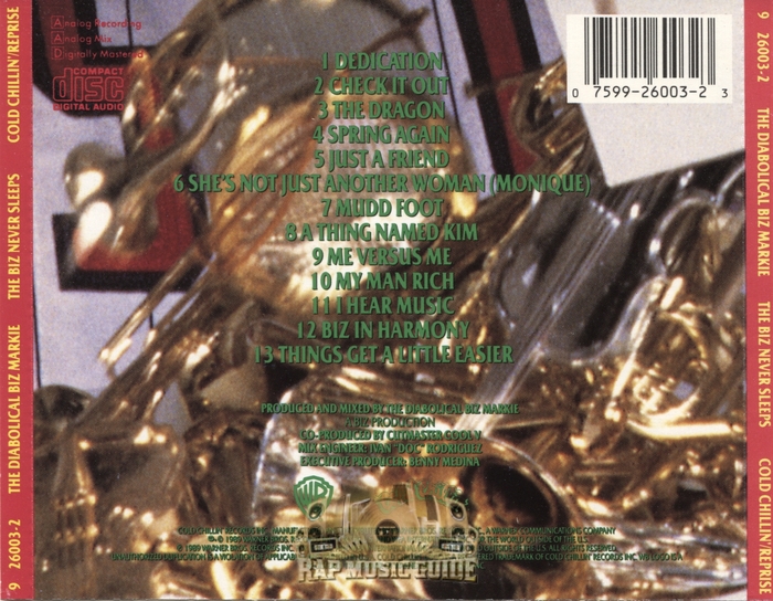 The Diabolical Biz Markie – The Biz Never Sleeps album art 2
