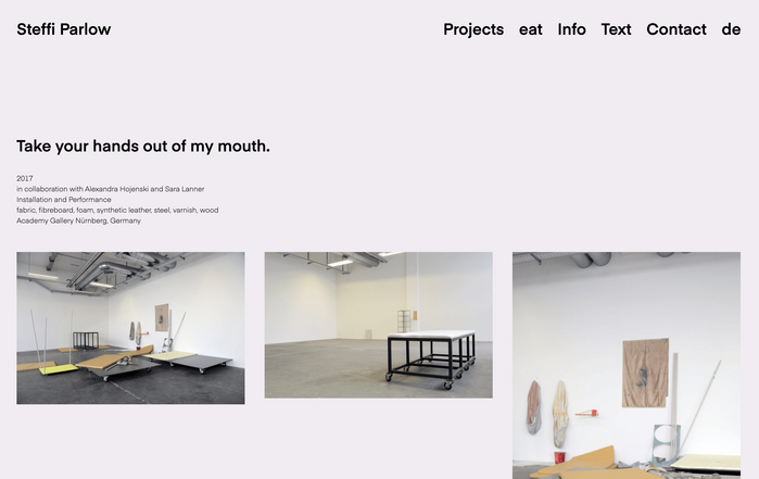 Steffi Parlow website 1
