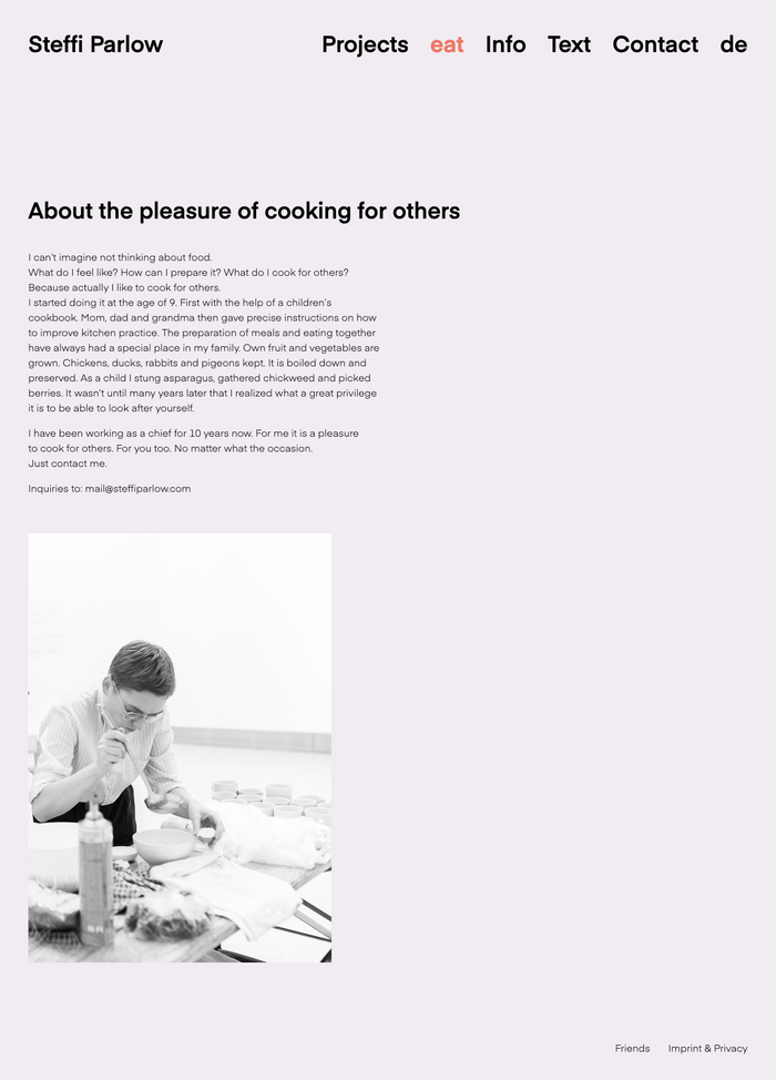 Steffi Parlow website 5