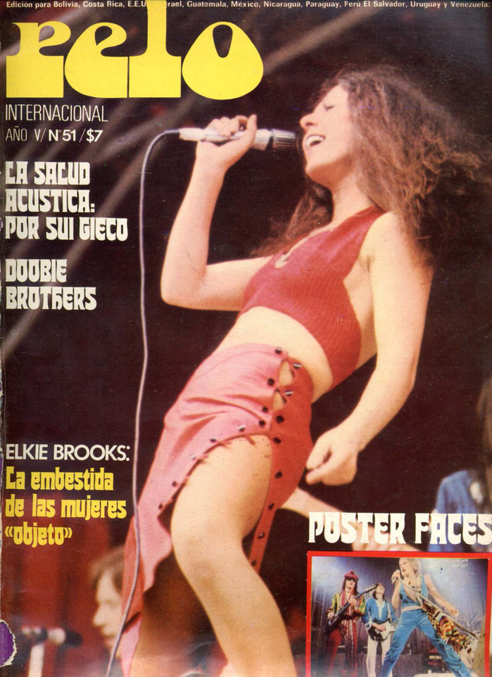 Vol. V, No. 51 (1974), ft. Elkie Brooks. The main cover typeface is .