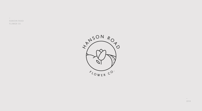 Hanson Road Flower Co. visual identity 2