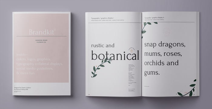 Hanson Road Flower Co. visual identity 10