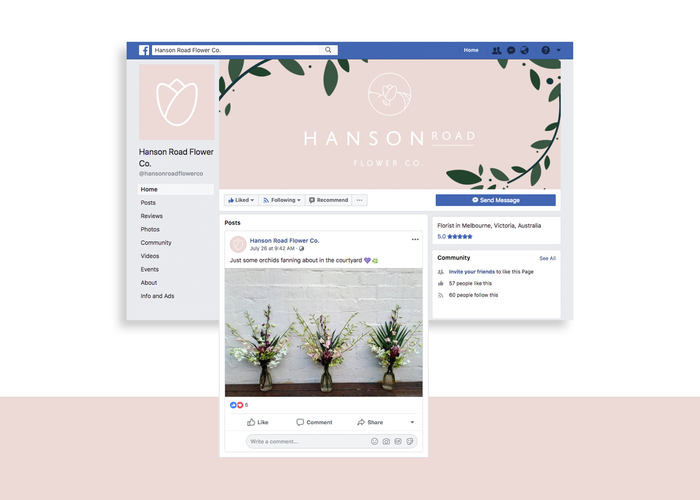 Hanson Road Flower Co. visual identity 13