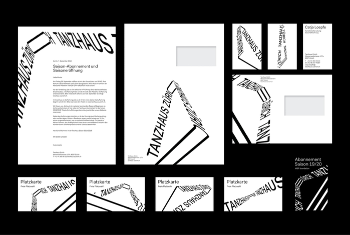 Tanzhaus Zürich visual identity 5