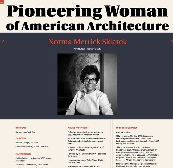 Pioneering Women of American Architecture website 1