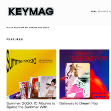 <cite>Keymag</cite> website and artwork