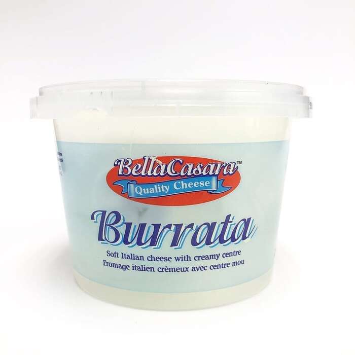 The burrata package shows another secondary logo font that looks like . The bilingual product info here is in .