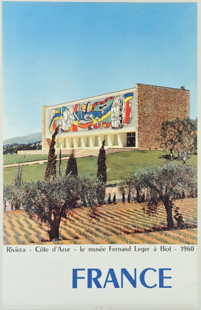 The Musée national Fernand Léger in Biot, south-eastern France, featuring  demi-gras. I’m coming to think that “France” is a logotype.