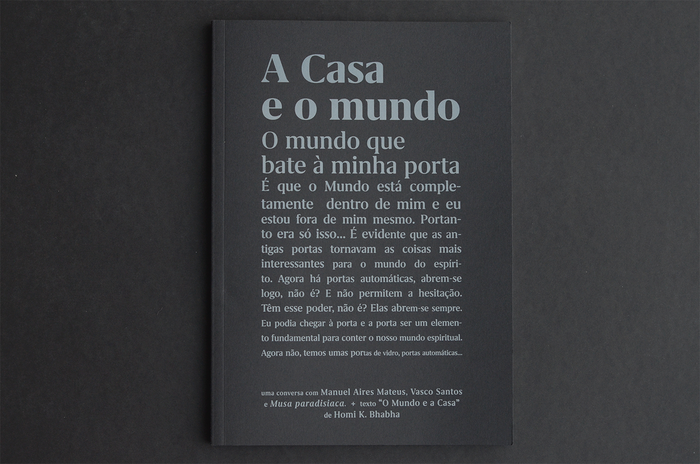 A Casa e o mundo (“The world and the home”) 1