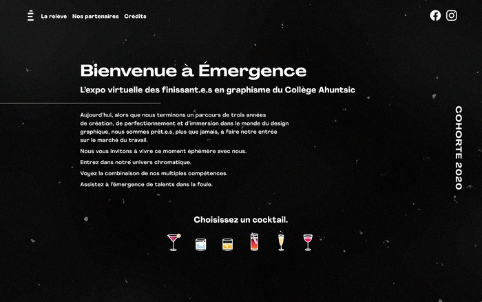 Émergence graduation website 6