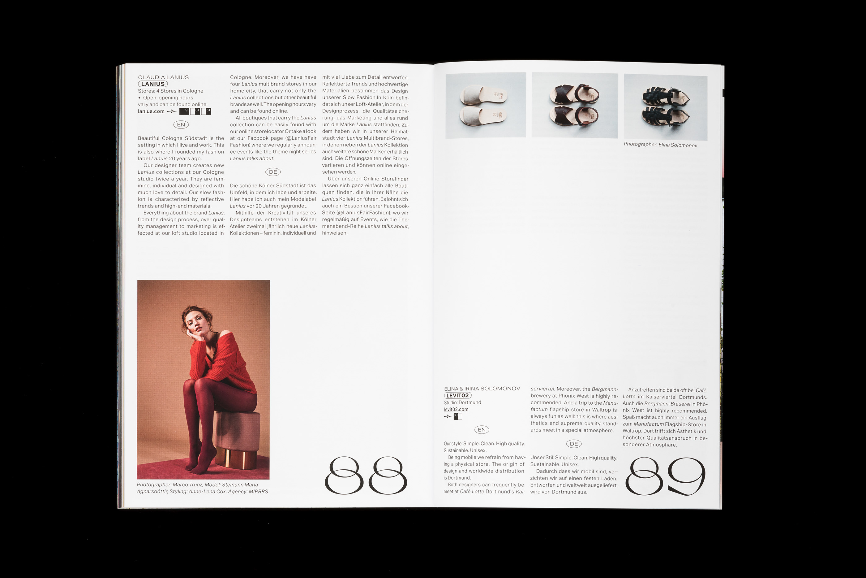 Heimatdesign Vol. 17, 2019, “NRW Fashion Edition” - Fonts In Use