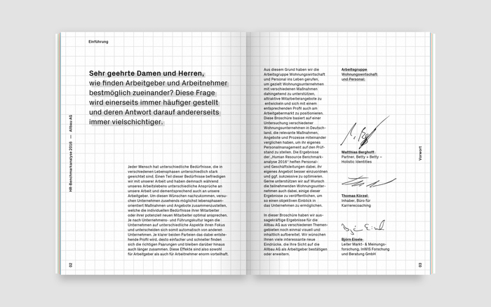 Human Resources Benchmark-Analyse 2016, Allbau&nbsp;AG 3