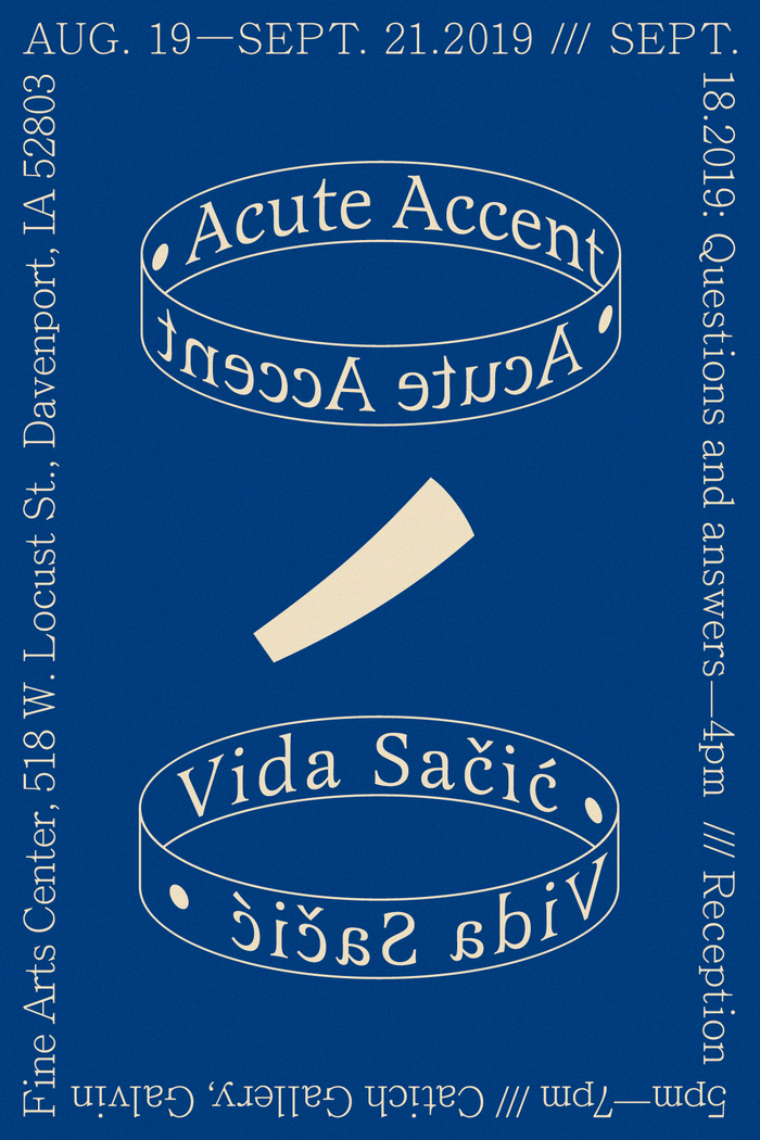 Flyers for Acute Accent by Vida Sačić 2