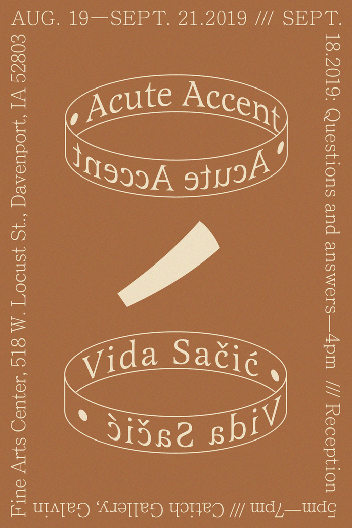 Flyers for Acute Accent by Vida Sačić 3