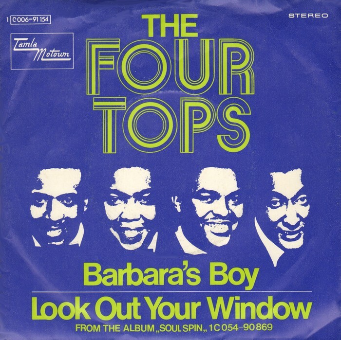 “Barbara’s Boy” / “Look Out Your Window”, March 1970. Titles in .