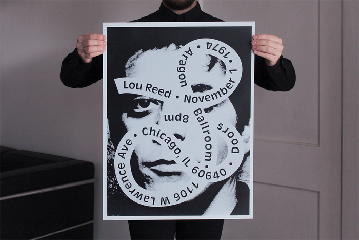Lou Reed 1974 fictional concert poster 2