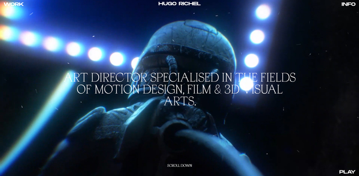 Hugo Richel portfolio website 1