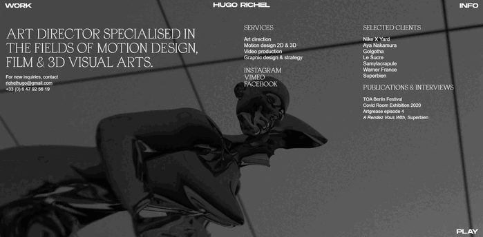 Hugo Richel portfolio website 3
