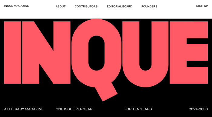 The bold caps used for the magazine logo are probably custom drawn.