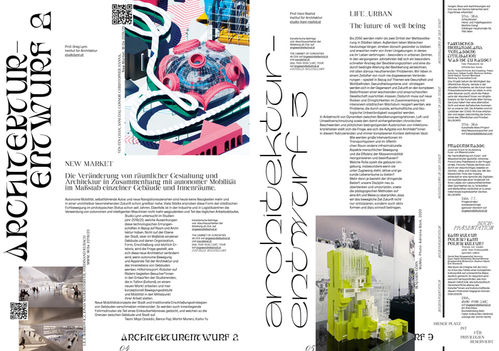 Booklet spread with more  and .