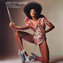 Betty Davis – <cite>They Say I’m Different</cite> album art, Just Sunshine Records logo