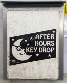 After hours key drop box, Chicago