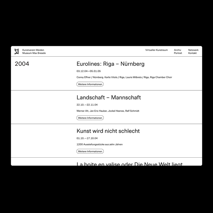 Kunstverein Weiden website 3