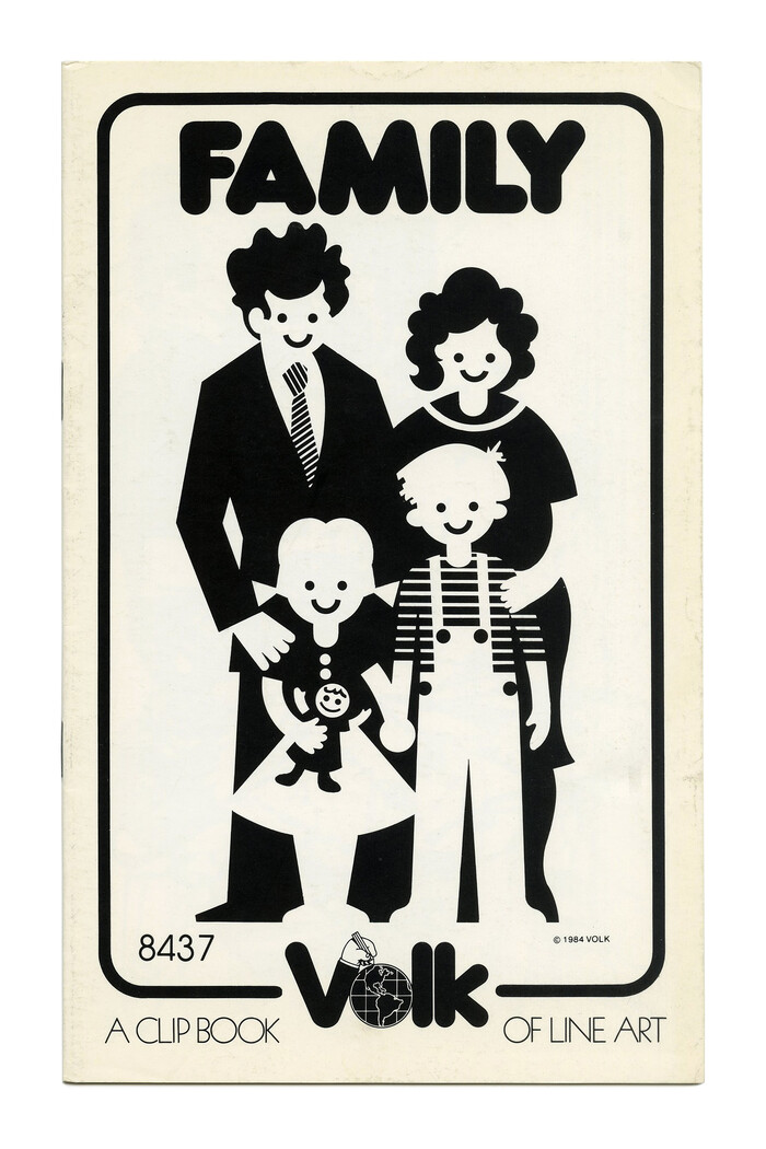 “Family” (No. 8437) with more , echoing the similar letterforms used in the Volk logo, which was designed by Herb Lubalin in 1977.