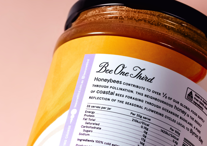 350g neighbourhood honey jar detail