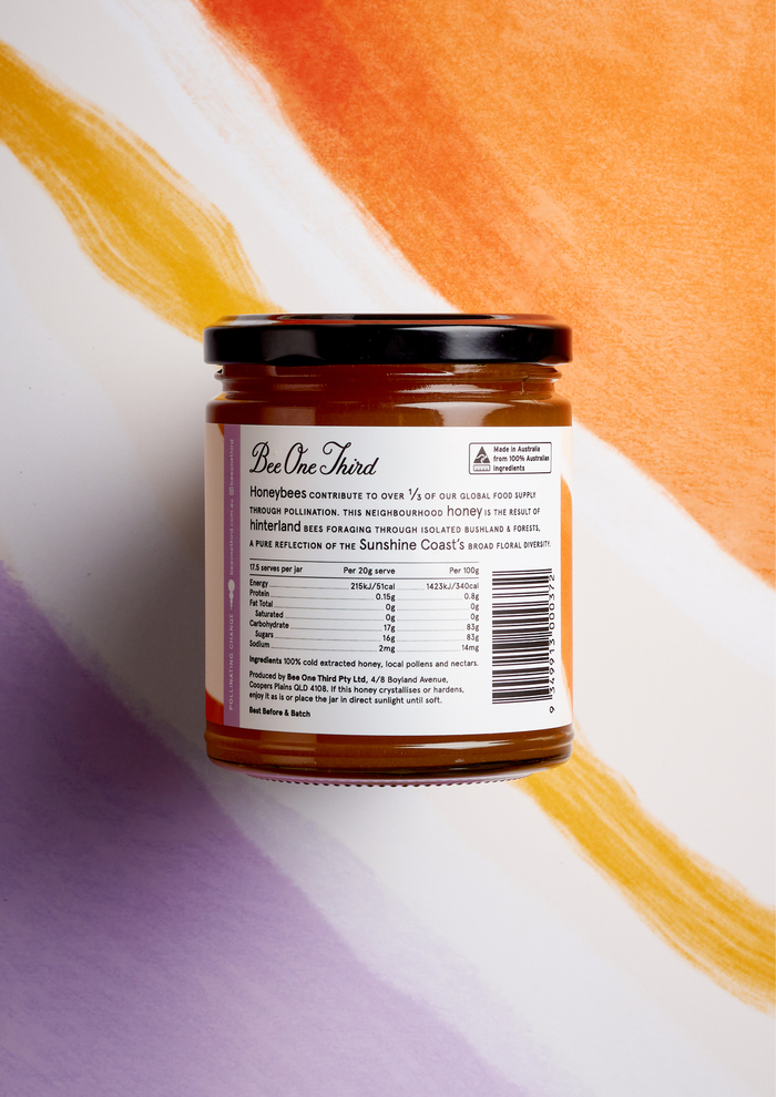 250g neighbourhood honey jar detail