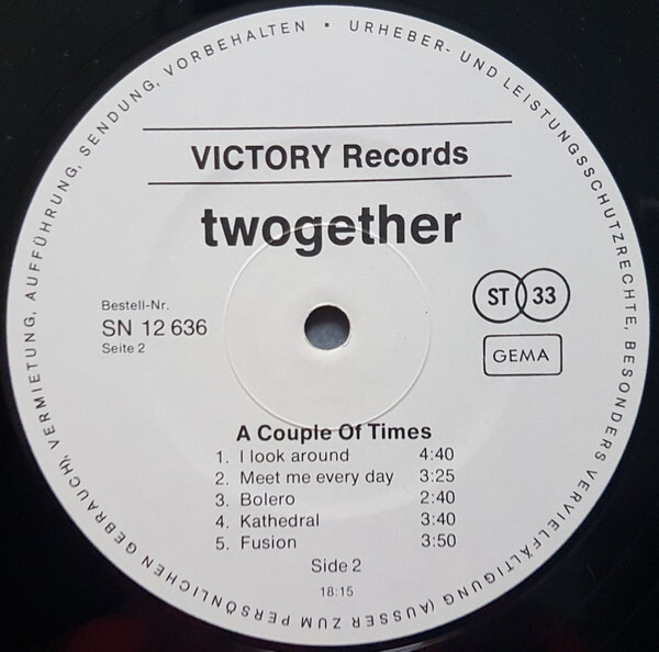Twogether – A couple of Times album art 4