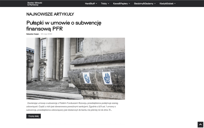 Doniec Górecki &amp; Partnerzy website 3