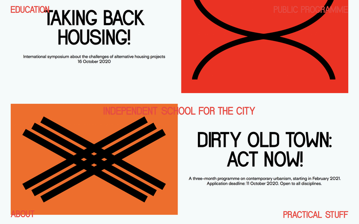 School for the City website 2