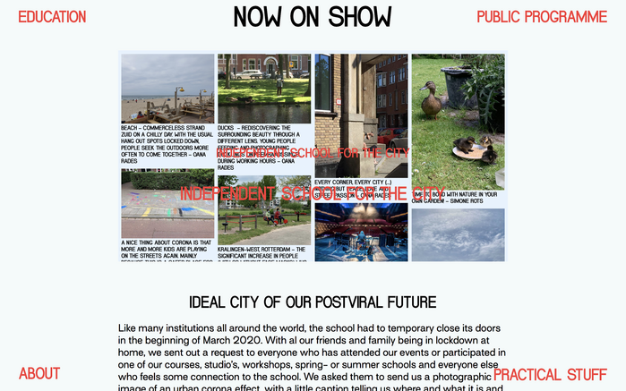 School for the City website 6