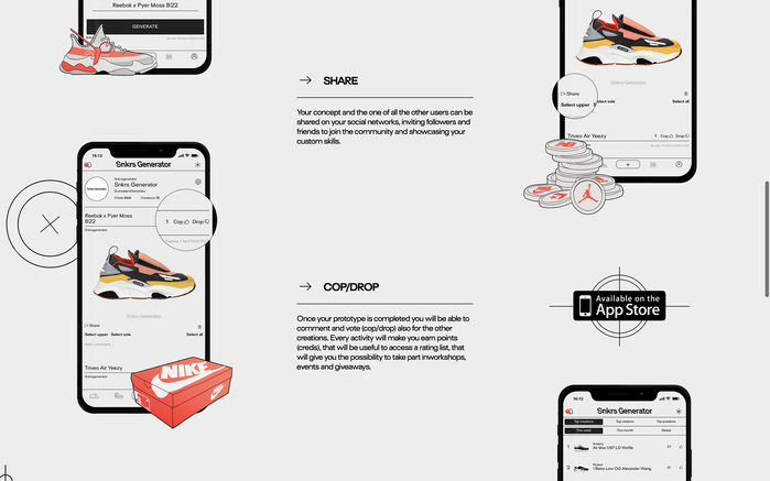 Sneakers Generator website 4