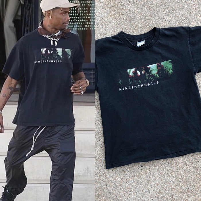 The “Fragile” T-shirt as worn by Travis Scott. Scott is not the only celebrity to have worn this shirt.