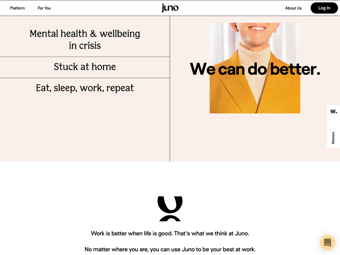Juno website 2