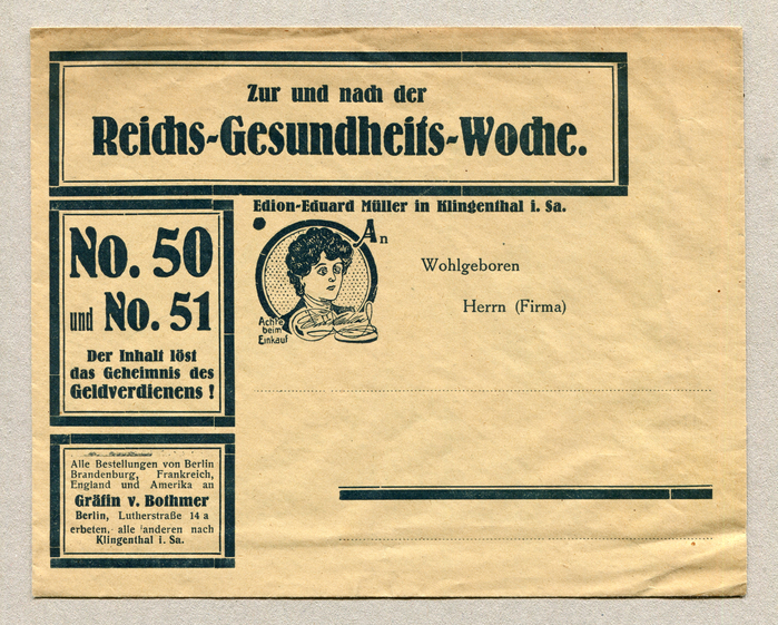 Edion-Eduard Müller advertising letter 1