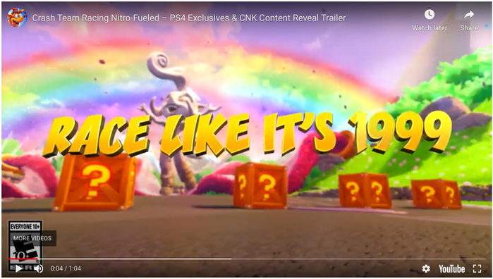 Crash Team Racing promotional trailer.