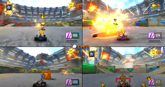 Crash Team Racing gameplay.
