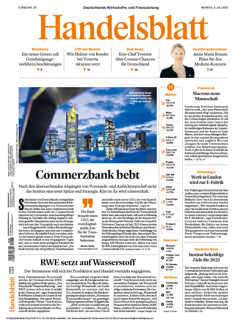 Handelsblatt (2020 Redesign) - Fonts In Use