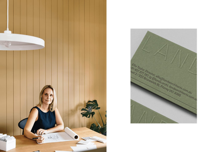 Interior and business card detail