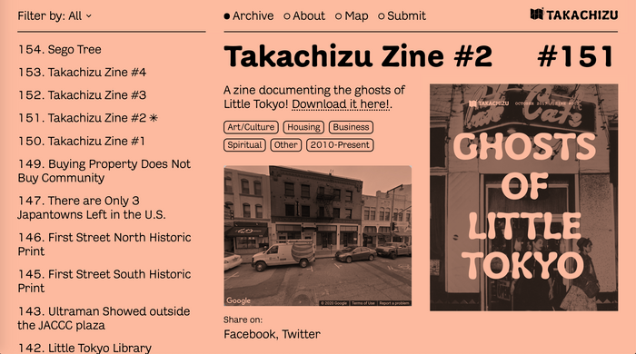 Takachizu exhibit, website, and zine 4