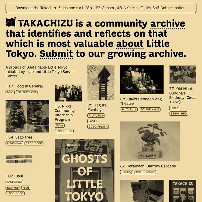 Takachizu exhibit, website, and zine 2