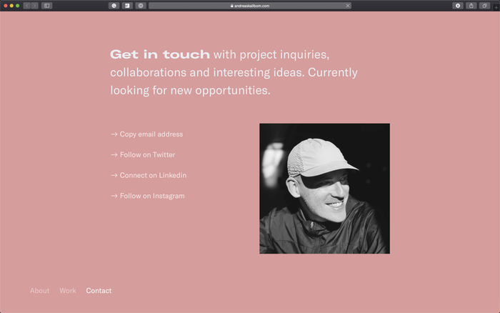 Andreas Källbom portfolio website 4